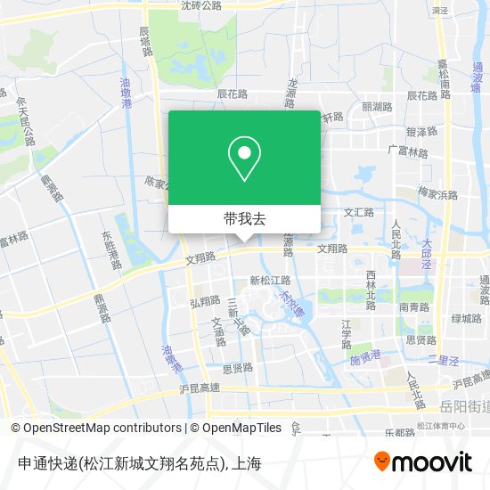 申通快递(松江新城文翔名苑点)地图