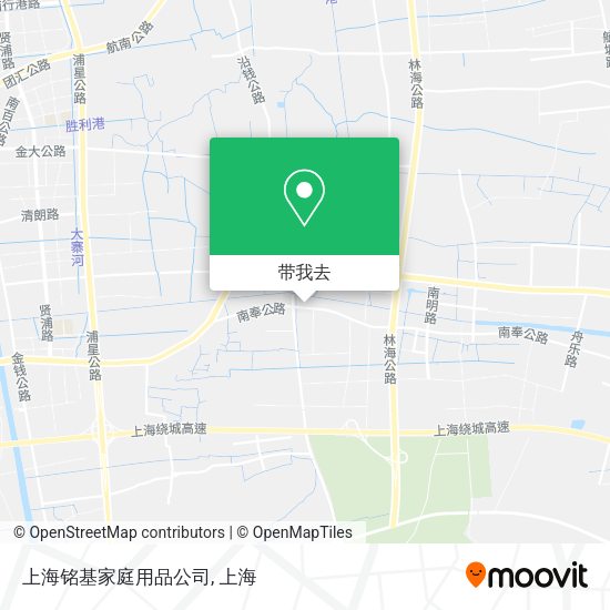 上海铭基家庭用品公司地图