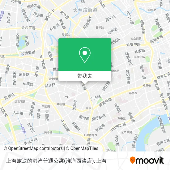 上海旅途的港湾普通公寓(淮海西路店)地图