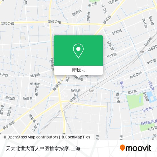 天大北世大盲人中医推拿按摩地图