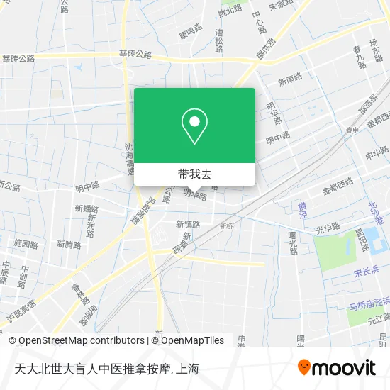 天大北世大盲人中医推拿按摩地图
