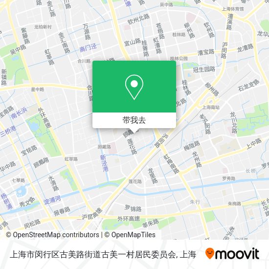 上海市闵行区古美路街道古美一村居民委员会地图