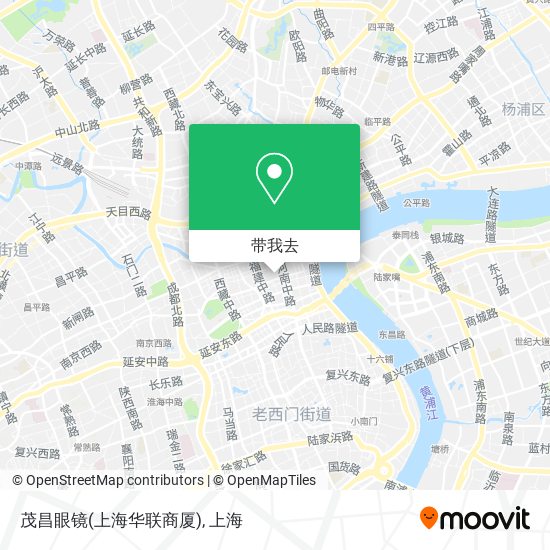 茂昌眼镜(上海华联商厦)地图