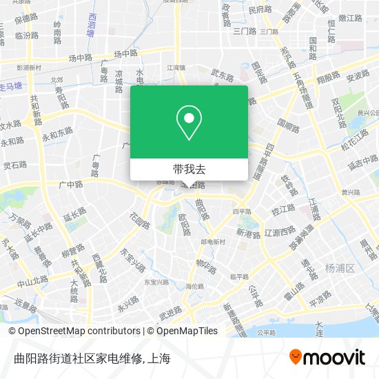 曲阳路街道社区家电维修地图