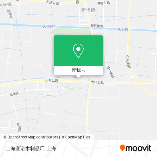 上海宜诺木制品厂地图