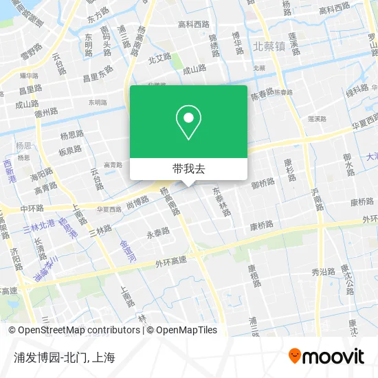 浦发博园-北门地图