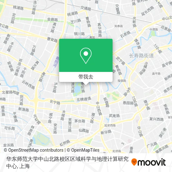 华东师范大学中山北路校区区域科学与地理计算研究中心地图