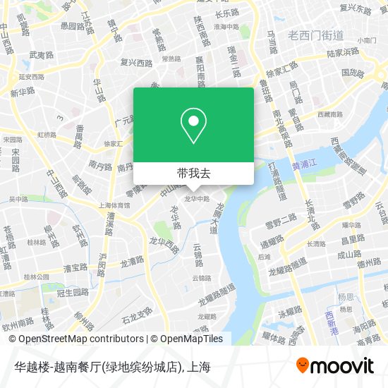 华越楼-越南餐厅(绿地缤纷城店)地图