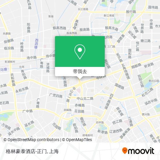格林豪泰酒店-正门地图