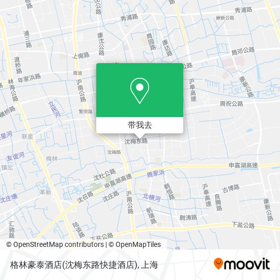 格林豪泰酒店(沈梅东路快捷酒店)地图