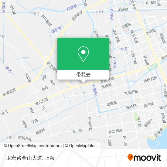 卫宏路金山大道地图