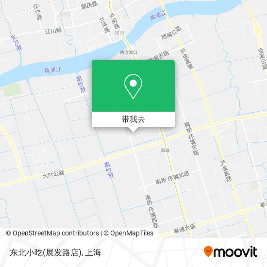 东北小吃(展发路店)地图