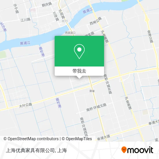 上海优典家具有限公司地图