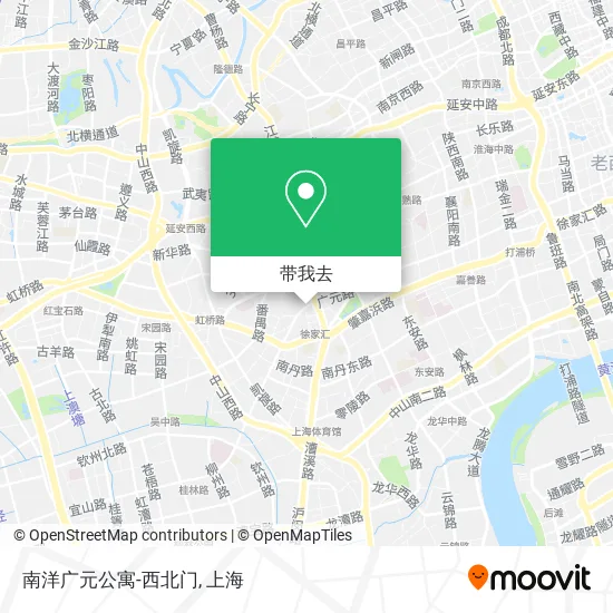 南洋广元公寓-西北门地图