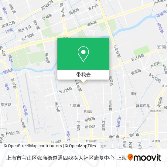 上海市宝山区张庙街道通四残疾人社区康复中心地图
