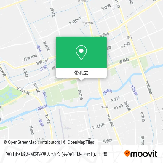 宝山区顾村镇残疾人协会(共富四村西北)地图