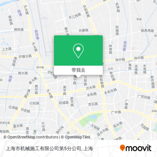 上海市机械施工有限公司第5分公司地图