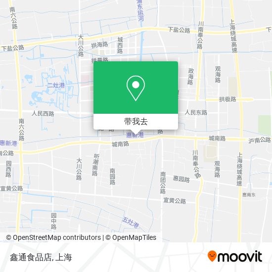 鑫通食品店地图