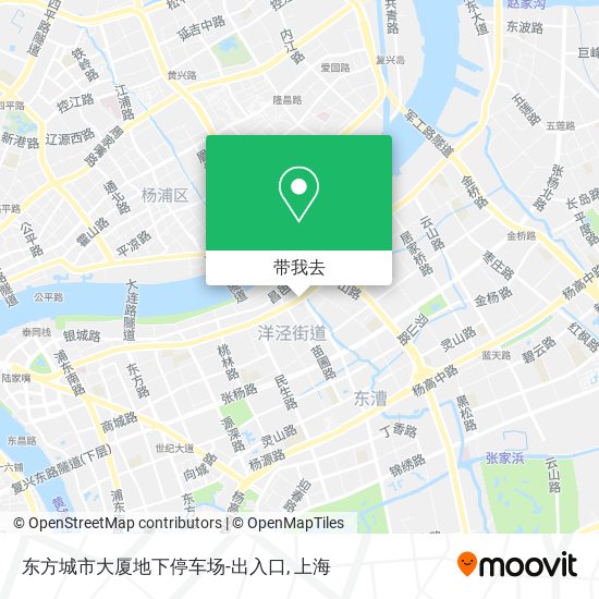 东方城市大厦地下停车场-出入口地图