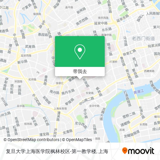 复旦大学上海医学院枫林校区-第一教学楼地图