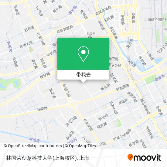 林国荣创意科技大学(上海校区)地图
