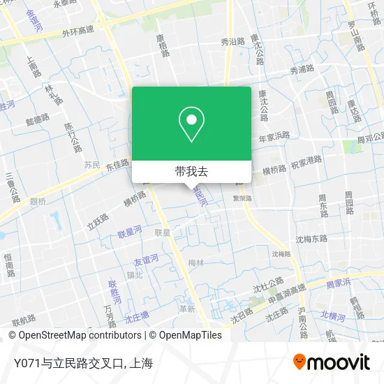 Y071与立民路交叉口地图