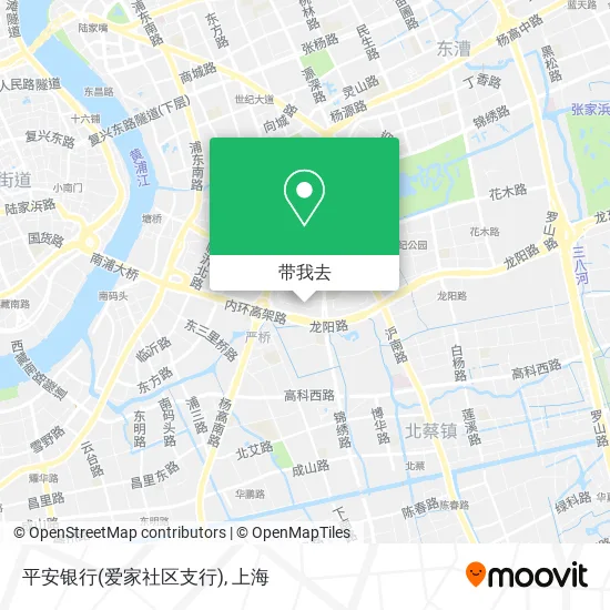 平安银行(爱家社区支行)地图