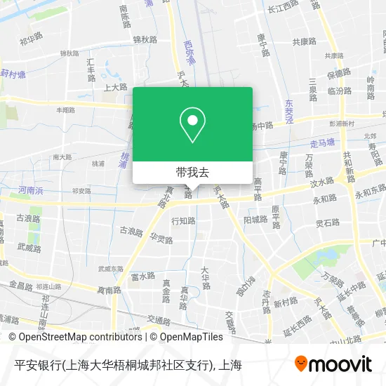 平安银行(上海大华梧桐城邦社区支行)地图