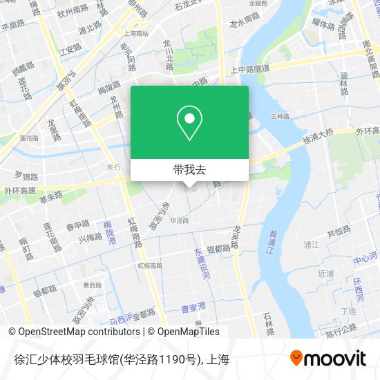 徐汇少体校羽毛球馆(华泾路1190号)地图