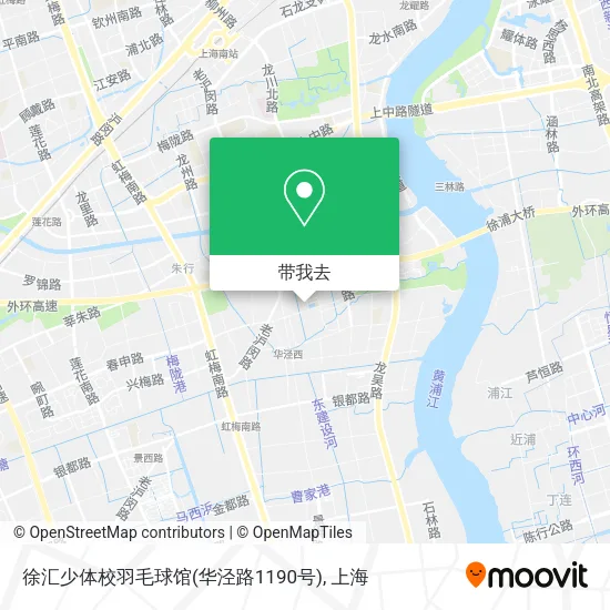 徐汇少体校羽毛球馆(华泾路1190号)地图