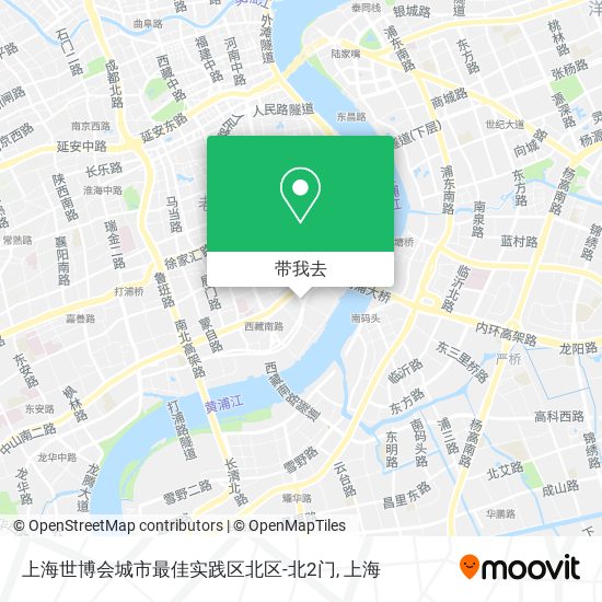 上海世博会城市最佳实践区北区-北2门地图