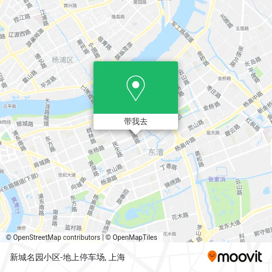 新城名园小区-地上停车场地图