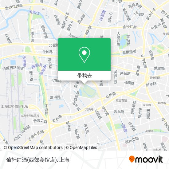 葡轩红酒(西郊宾馆店)地图