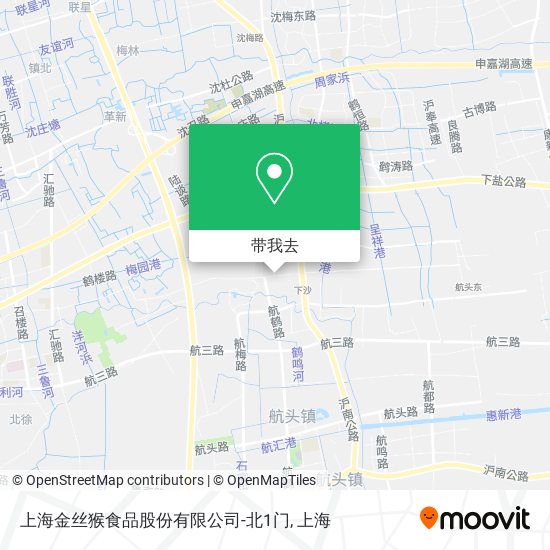 上海金丝猴食品股份有限公司-北1门地图