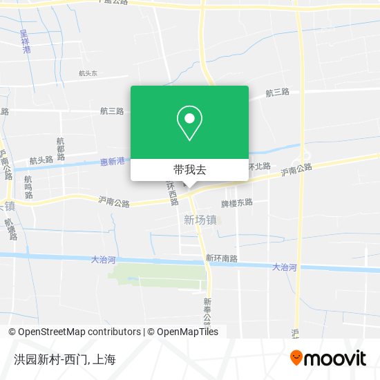洪园新村-西门地图