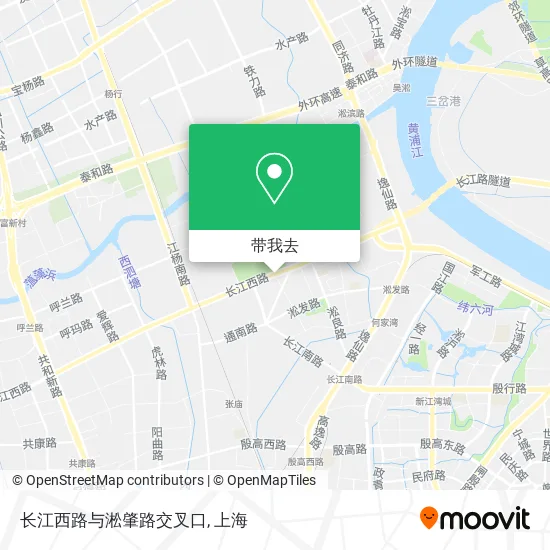 长江西路与淞肇路交叉口地图