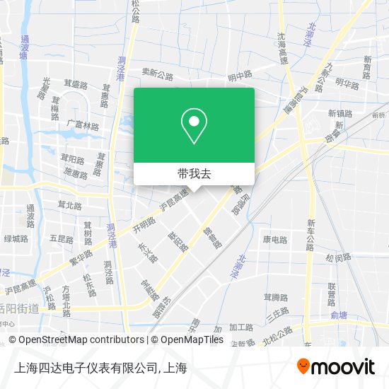 上海四达电子仪表有限公司地图