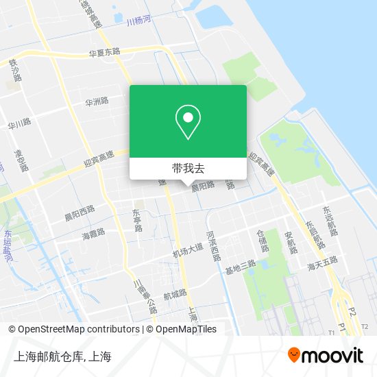 上海邮航仓库地图