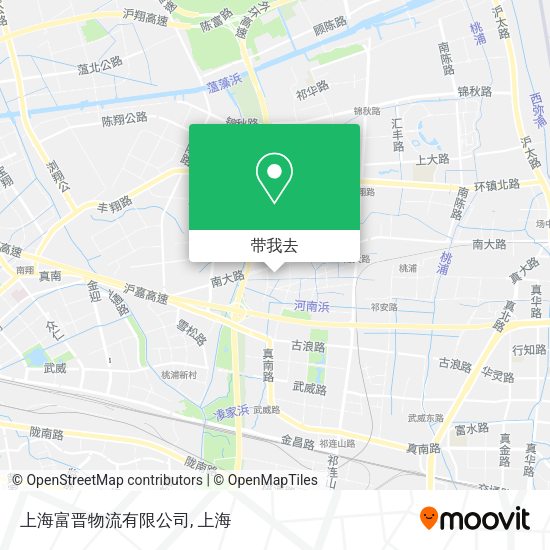 上海富晋物流有限公司地图