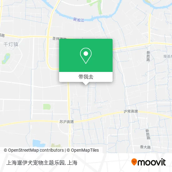 上海遛伊犬宠物主题乐园地图