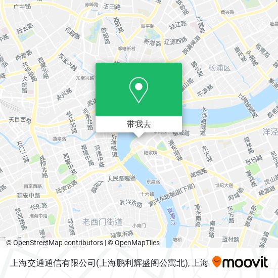 上海交通通信有限公司(上海鹏利辉盛阁公寓北)地图