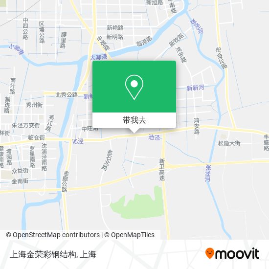 上海金荣彩钢结构地图