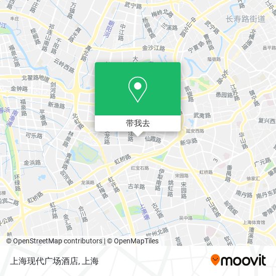 上海现代广场酒店地图