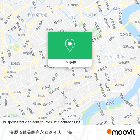 上海履道精品民宿永嘉路分店地图