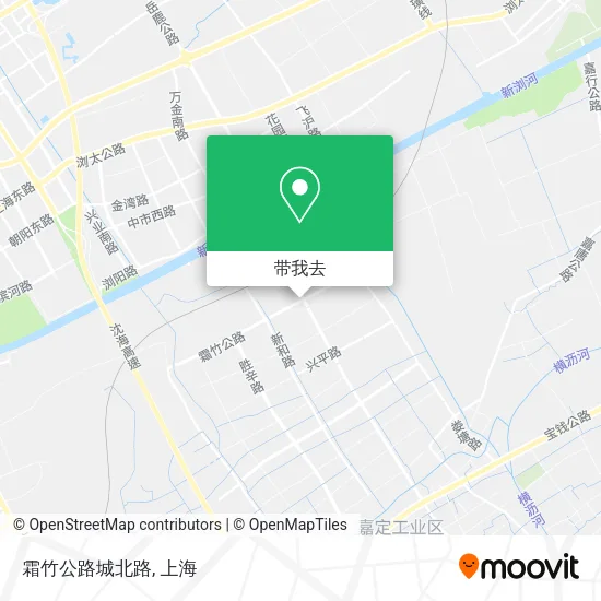 霜竹公路城北路地图