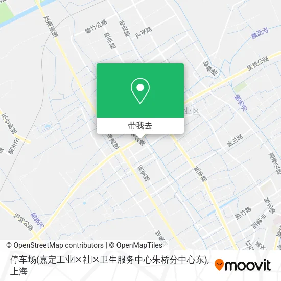 停车场(嘉定工业区社区卫生服务中心朱桥分中心东)地图