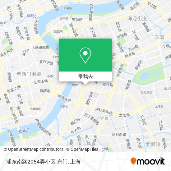 浦东南路2054弄小区-东门地图