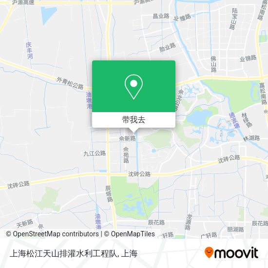上海松江天山排灌水利工程队地图