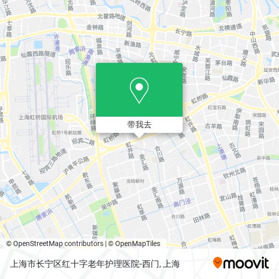 上海市长宁区红十字老年护理医院-西门地图