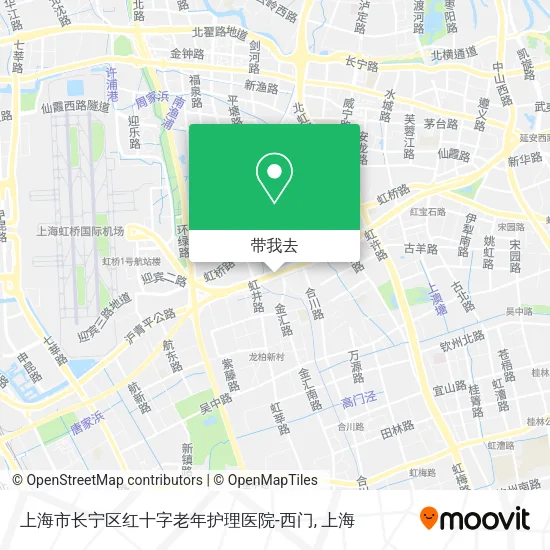 上海市长宁区红十字老年护理医院-西门地图